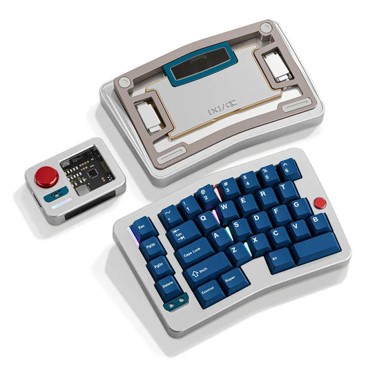 QK Alice Duo Keyboard - Anodized Silver