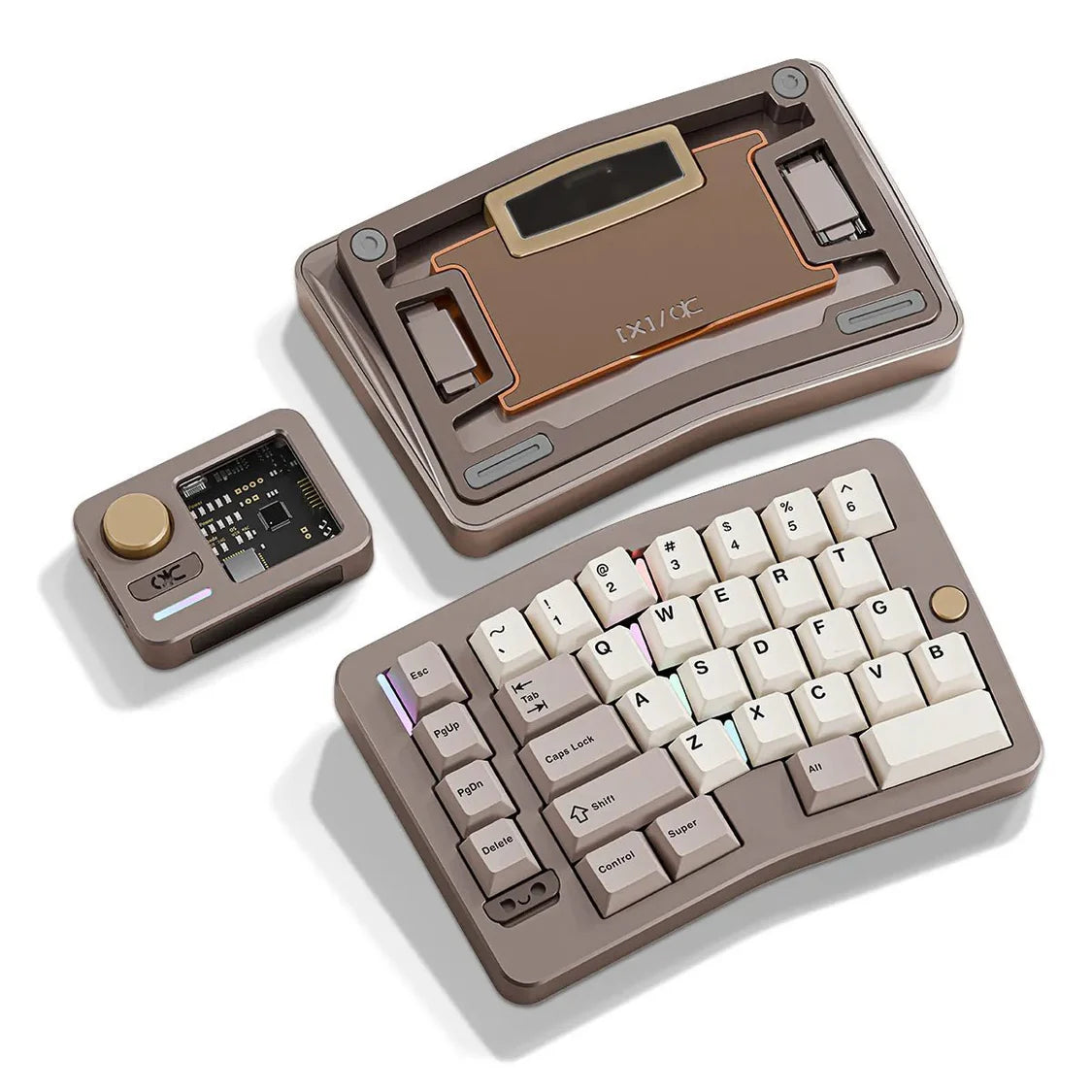 QK Alice Duo Keyboard - Anodized Silver