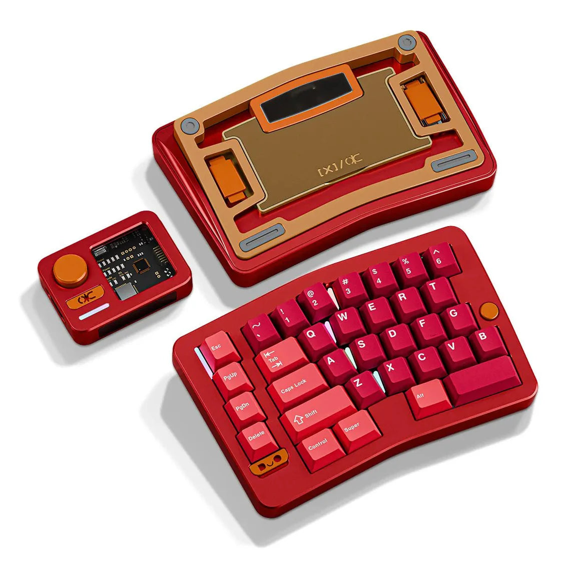 QK Alice Duo Keyboard - Anodized Silver