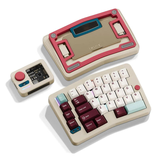 QK Alice Duo Keyboard -  Spray-Coated Cream