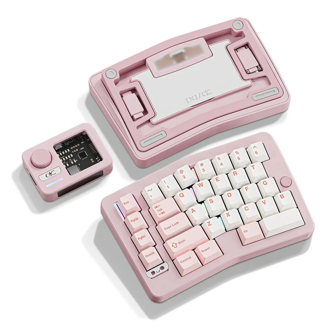 QK Alice Duo Keyboard -  Spray-Coated Cream