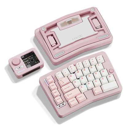 QK Alice Duo Keyboard -  Spray-Coated Cream